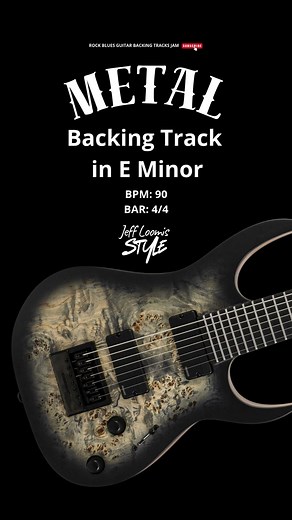 Metal Backing Track in Em 90 BPM