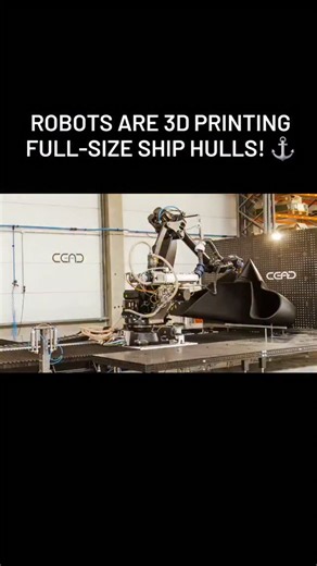 CEAD Group is bringing large-scale robotic 3D printing to the maritime and defense world. Instead of traditional molds and heavy manual assembly, robotic arms print full-size marine hulls directly from digital models. The company recently demonstrated this by printing a 12-meter long vessel. Awesome stuff! | Artificial Intelligence News
