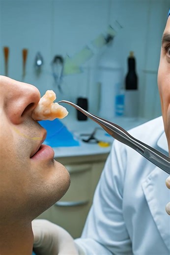 For months, a man suffered from an unbearable itch deep inside his nose. At first, he thought it was just a mild allergy or some dust at his workplace, but the relentless sneezing and constant irritation quickly disrupted his life. 🤧😖 No matter what he tried—natural remedies, pharmacy sprays, even changing his environment—nothing worked. The itch worsened every day, invading his work, sleep, and peace of mind. 🛌💼 Finally, after nearly two years of suffering, he decided to see a doctor. 🏥🩺 