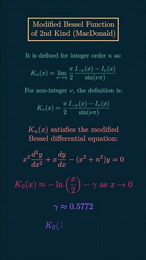 RANKING 100 FUNCTIONS BASED ON DIFFICULTY | #51 Modified Bessel Function of Second Kind #RecentDrift