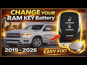 How to Replace 2019-2026 Dodge Ram 1500 Key Fob Battery (3-Button Smart Remote)