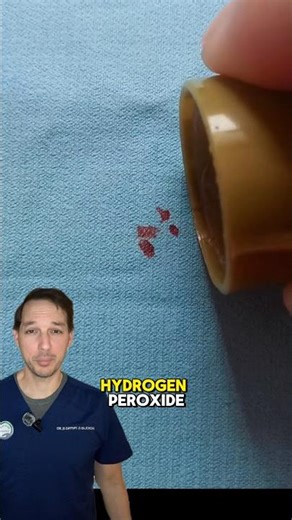 Do you wash your cuts out with hydrogen peroxide? #medical #hydrogenperoxide #antiseptic
