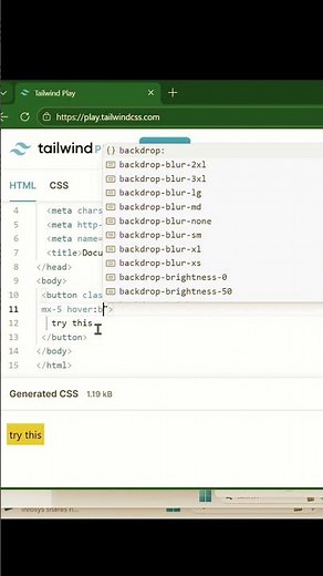 Button Border Magic ✨ Using Tailwind CSS | #shorts #ytshorts #youtubeshorts