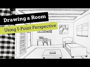 How to Draw a Room Using 1-Point Perspective (Step-by-Step Tutorial for Beginners)