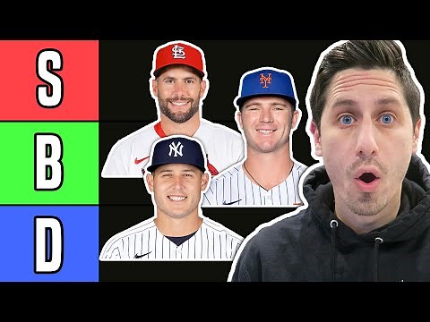 Ranking EVERY MLB First Baseman Tier List