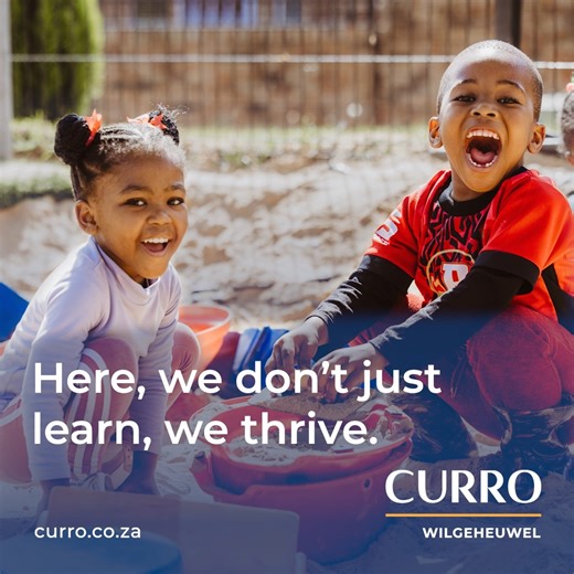 Preschool Enrolments are still Open! Give your little one the best start to their learning journey at Curro Wilgeheuwel Preschool, where curiosity, creativity, and confidence flourish through play-based learning every day! 🌈 📚 Enrolling children aged 3 to 5 years 🎨 A nurturing, safe, and stimulating environment 🧩 Learning through play to inspire discovery and growth Secure your child’s place today! Limited spaces available. Enrol now: https://enrolment.curro.co.za/ #CurroWilgeheuwel #Quality