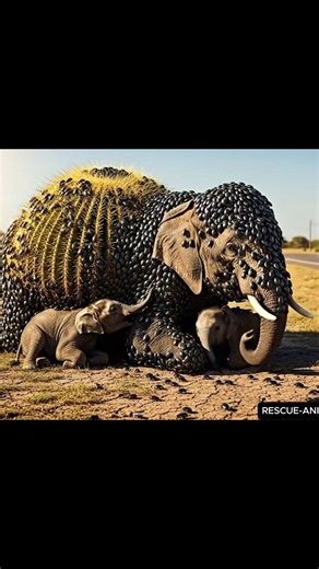 Heartbreaking Scene: Mother Elephant Transforms After Roadside Rescue | Rainbow after the storm