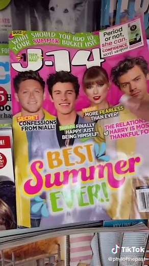 I haven’t seen a j-14 magazine in YEARS #j14magazine #nostalgia #oliviarodrigo #taylorswift #fyp