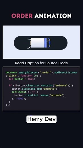 Build a Smooth Order Confirm Button (JS/React) #shorts #shortsvideo #js #reactjs #ai #animation #js