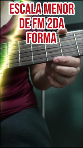 Escala Menor de Fm segunda forma en Guitarra #guitarra #shorts #escalasmusicales