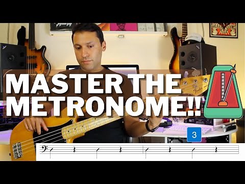 7 Bass Guitar Metronome Exercises [Your Timing WILL Improve]