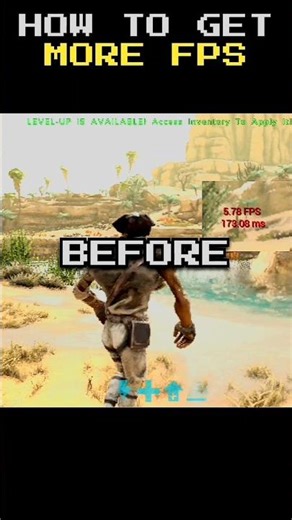 ARK FPS BOOST 🚀 DOUBLE YOUR FPS IN SECONDS! #shorts