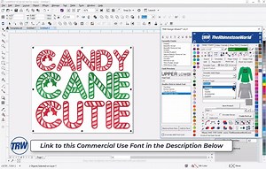 1.4K views · 27 reactions | Get the font here now: https://www.therhinestoneworld.com/TRW-Candy-Cane_p_16045.html | The Rhinestone World | Facebook