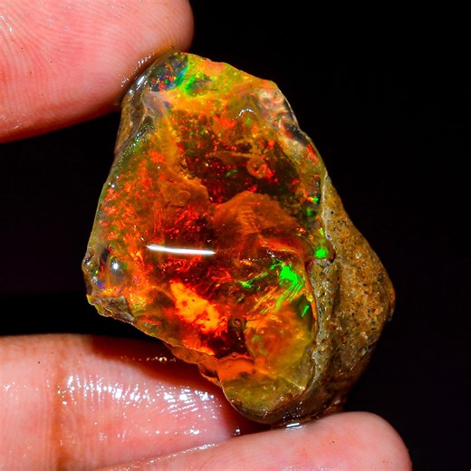 Opal Rough, Ethiopian Opal Raw, Multi Fire Opal Raw, Loose Gemstone Welo Oil Opal Raw, Big Opal Rough, Opal Specimens Raw, 41.50 Ct, L-565 - Etsy