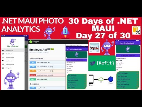 STEP 30.How to Create .NET MAUI APP With RESTful API in .NET Part 27||USING DATA GRID .NET MAUI||SQL