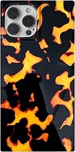 Rectangle Tortoise Shell Print Case for iPhone 16 Pro Max Cool Girl Design Slim Soft Full Shockproof Protective Glossy Phone Cover Casing for iPhone 16promax 6.9 inch Brown