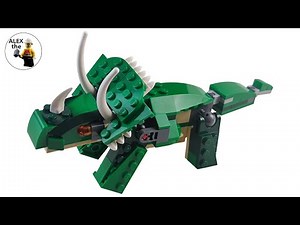 LEGO CREATOR 31058 speed build and play - Triceratops - alt build