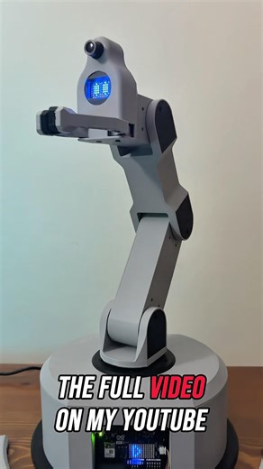 Build this robotic arm with the Arduino UNO Q and the new Modulino LED Matrix #ad #diy #robot #3d