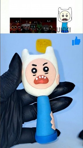 Sprunki 🎵 I Made Finn 👦 Phase 2 👹 With Clay ⚪️🔵 Adventure Time ⚔️ #sprunki 🎶
