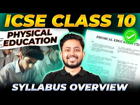 ICSE Class 10 Physical Education | Syllabus Important topic | Shubhanshu Sir