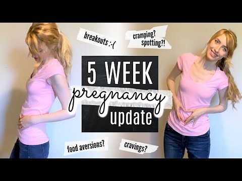 5 WEEK PREGNANCY UPDATE | Symptoms, Cramping, Spotting, Belly Shot | First Pregnancy (Baby #1)
