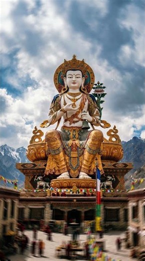 金剛薩埵，梵文原名Vajrasattva，藏語稱多傑森巴（Dorje Sempa），舊譯執金剛、金剛手菩薩、金剛手祕密主。#金剛薩埵 #金剛薩埵心咒 #百字明咒