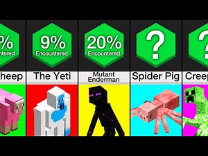 Comparison: Rarest Mob Variants In Minecraft!