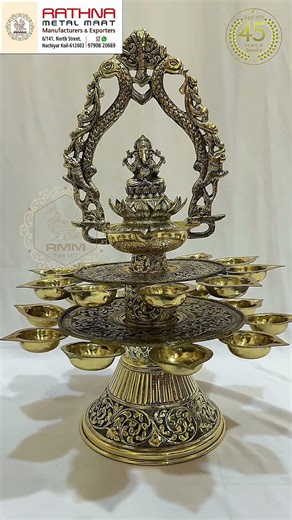 Premium Lord Ganesha Lamp | Ganesh Lamp for Home Decor | Brass Ganpati Lamp India #kumbakonam #brass