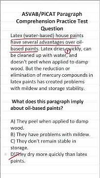 Ace the ASVAB: Paragraph Comprehension Practice Test #acetheasvab #grammarhero