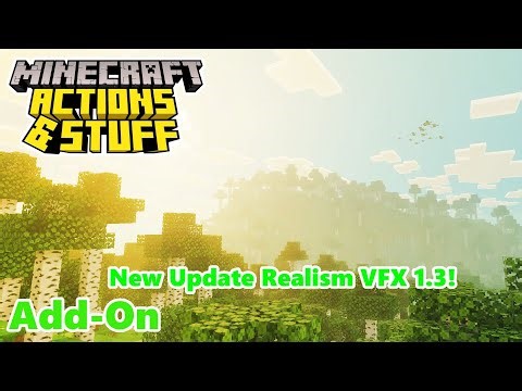 Minecraft Realism VFX 1.3 Update Settings Presets Vibrant Visuals Add-on! 🦋