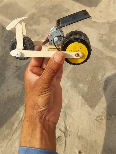 soler penal toy Moyer bike 🚲 with single moter and two wheel tiyre #foryou #project #experment # toys