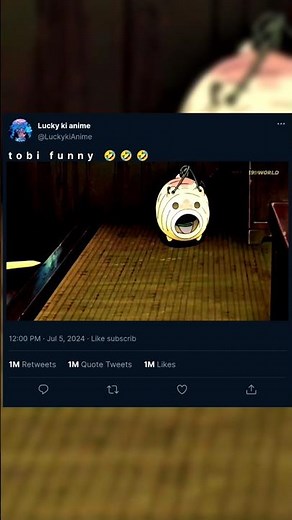 Tobi's Epic Fails Comedy Gold in One Clips #anime