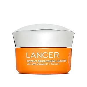 Lancer Skincare Instant Brightening Booster with 30% Vitamin C and Turmeric, Exfoliating Anti-Aging Night Cream, 1.7 Fluid Ounces