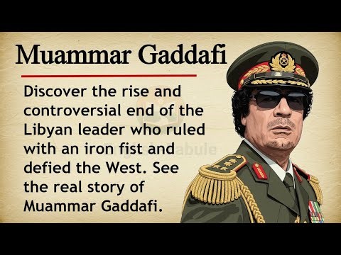 The Story of Muammar Gaddafi || 🇱🇾📜 Learn English Through Story Level 2 || Graded Reader 🎧