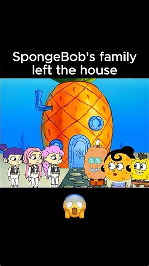SpongeBob's Family Left The House! 😱 #spongebob #kpopdemonhunters #animation