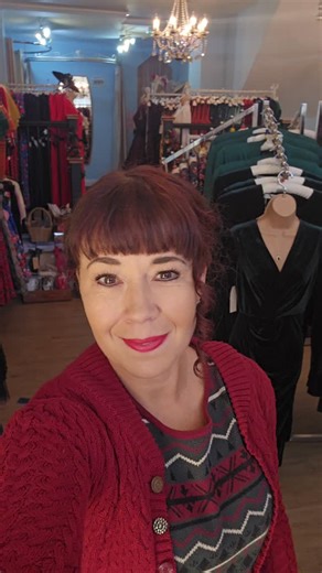 It's beginning to look very festive at Frocks! Come and take a sneak peek with me!... Did you know we are now open 7 days a week until Christmas? AND this Sunday is The Fore Street Festive Flea! ✨️ Remember to support your small local businesses this Christmas, so we are still here next year! Thank you to all our regular customers, your support means the world xx | Frocks in Swing Time