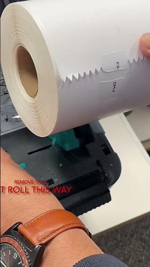 How to refill label roll in zp 450 zebra label printer.