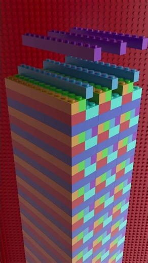 Seamless Loop Lego Rising Tower Simulation
