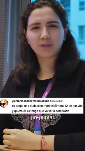 A quién le toca Filmora 13 Gratis? Filmora 13 es gratis para aquellos que: 🔸Tienen una suscripción anual o trimestral activa 🔸Compraron la licencia perpetua de Filmora 12 después del 29 de Julio del 2023 🔸Tienes la licencia ilimitada de Filmora (un plan existió hasta el 2021) Si no estás en ninguno de estos grupos y compraste la Licencia Perpétua de Filmora 12 antes del 29 de Julio de 2023 entonces te corresponde un descuento para actualizar a Filmora 13. Para obtener el descuento tienes que 