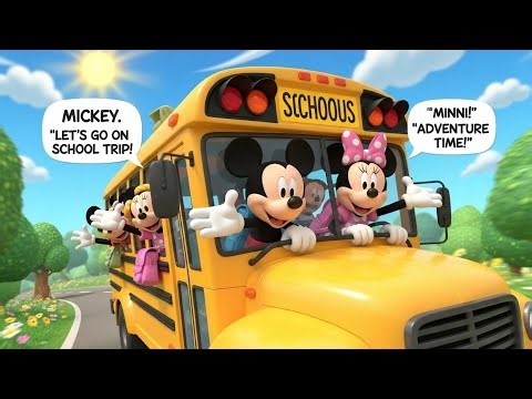 Mickey & Minnie’s School Trip Adventure | Fun Bus Ride with Friends!