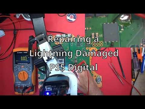 #212 Repair of PS5 Fat Digital Lightning Damage