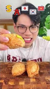 Fried dumplings with sauces of various countries