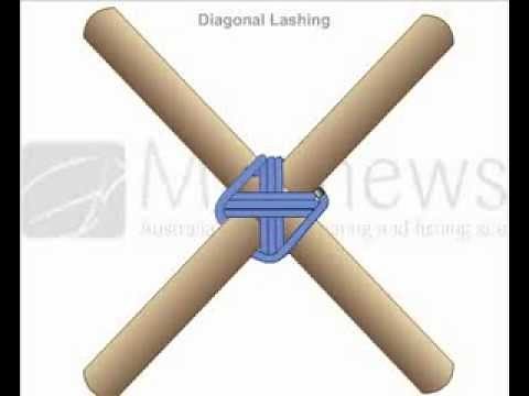 How to Tie Diagonal Lashing