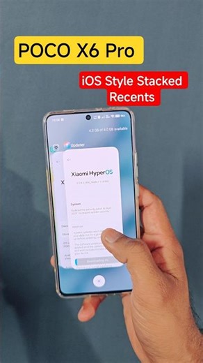 POCO X6 Pro iOS Style Stacked Recents Activate Now #pocox6pro #ios #poco