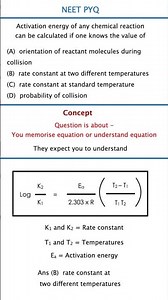 Activation Energy & Rate Constant ⚡ Easy Tricks for NEET & JEE Arrhenius Equation 🔥