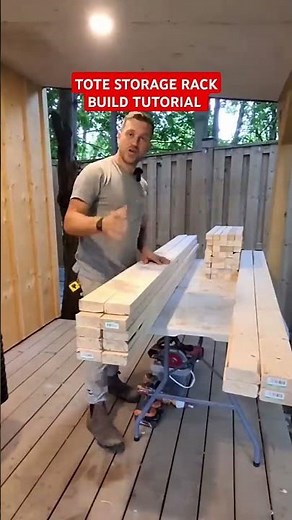 DIY TOTE STORAGE RACK STEP BY STEP BUILD TUTORIAL 102L / 27G #storage #storagesolutions #diyproject