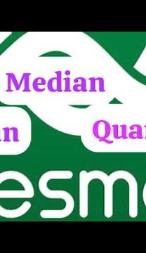 DESMOS Mean, Median & Quartiles