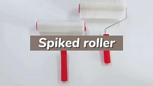 MSN Floor & Wall Spiked Roller Air Bubble Removing Self Leveling Spiked Painting Roller Paint Runner
