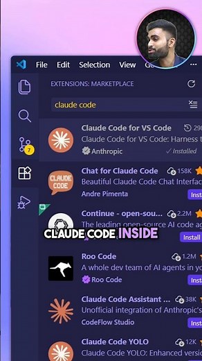 Use Claude Code Inside VS Code 🤯 #html #ai #javascript #coding #webdevelopment #programming