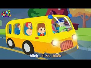 Wheels on the Bus Go Round and Round | Bus Song & Nursery Rhymes |Tomy Kids